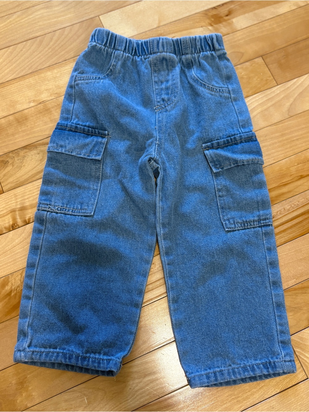 baby toddler Jean denim cargo pants size 3-4 yrs